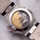 Swiss Fake Patek Philippe Nautilus Day Date Moonphase Watch SS Black Leather Wristwatch (6)_th.jpg